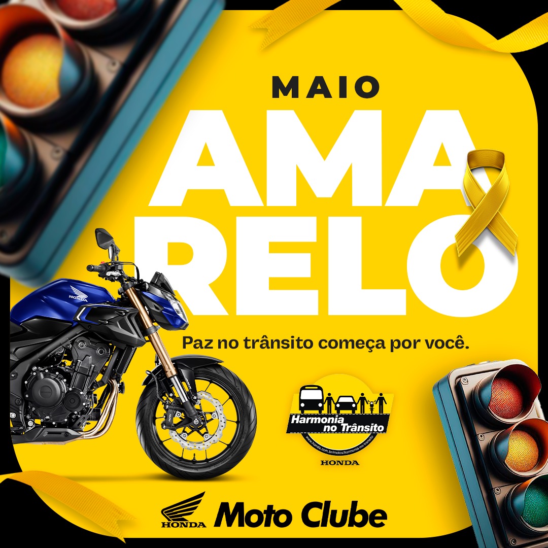 Maio Amarelo: Moto Clube Honda comprometida com a Segurança no Trânsito